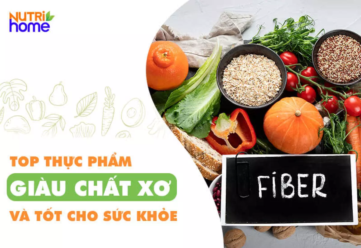 thực phẩm giàu chất xơ, rau củ