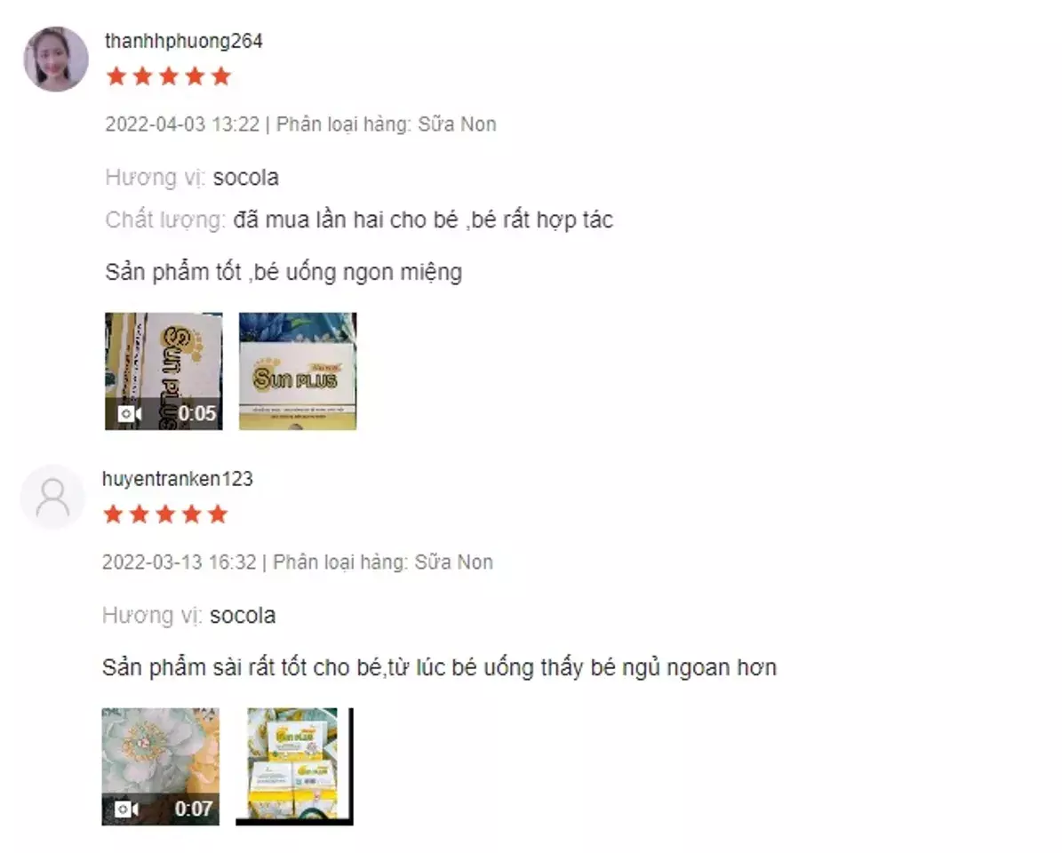 Review Combo Sữa Non và Men Hữu Cơ Sunplus