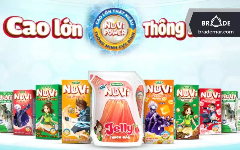 Danh mục sản phẩm của Nutifood bao gồm NUVI