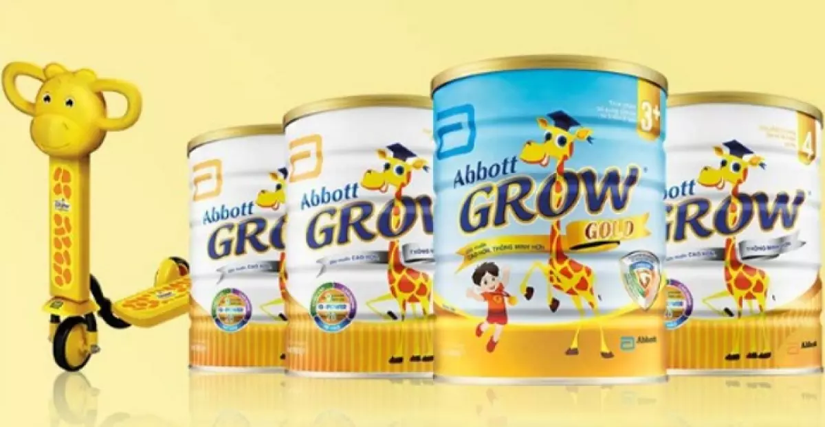 Người Việt quen gọi sữa hươu cao cổ vì biểu tượng trên sản phẩm Abbott Grow