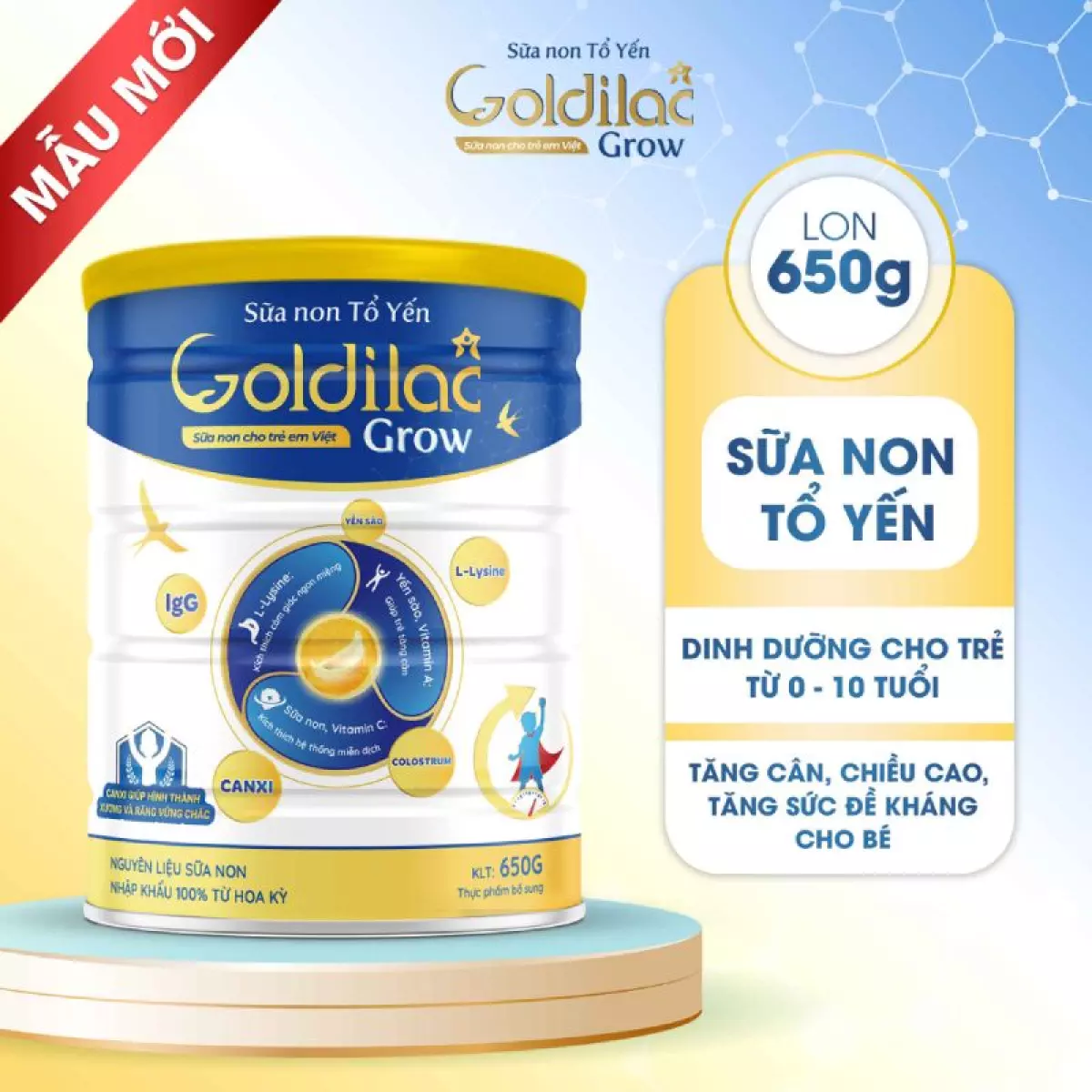 Sữa Non Tổ Yến Goldilac Grow