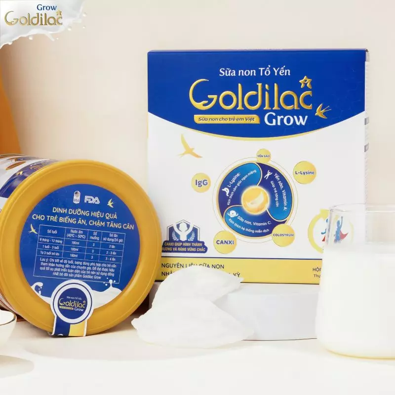 Sữa non tổ yến goldilac grow có tốt không