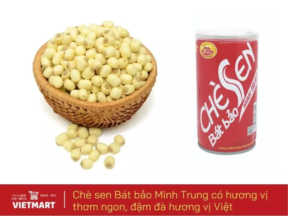 Chè sen Bát Bảo đóng lon tiện lợi, sử dụng được ngay - Vietmart - Chợ Việt Nam tại Nhật Bản