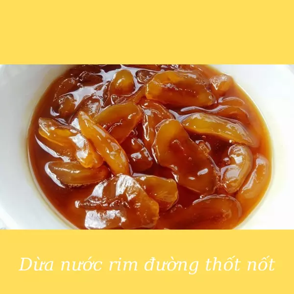 dừa nước ngào tắc đường phèn