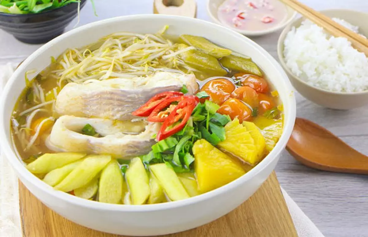 Canh chua cá diêu hồng