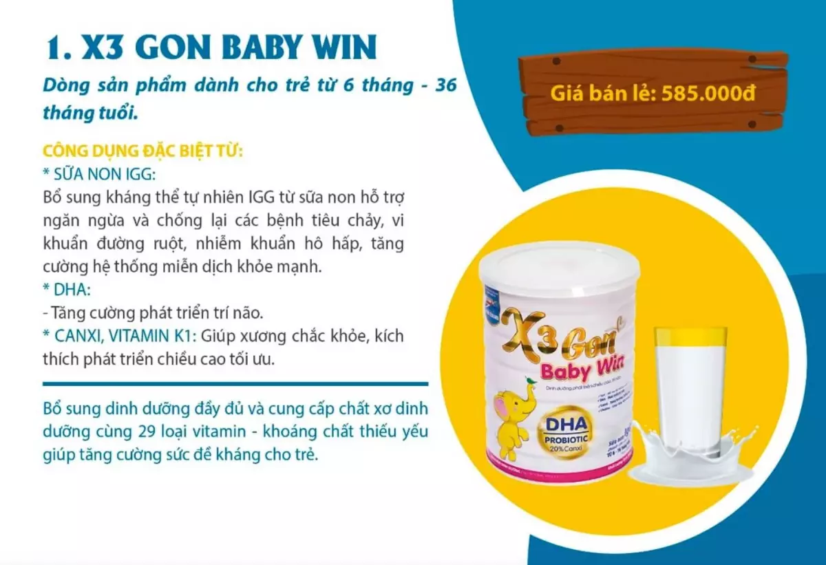 Sữa X3gon BabyWin có tốt không