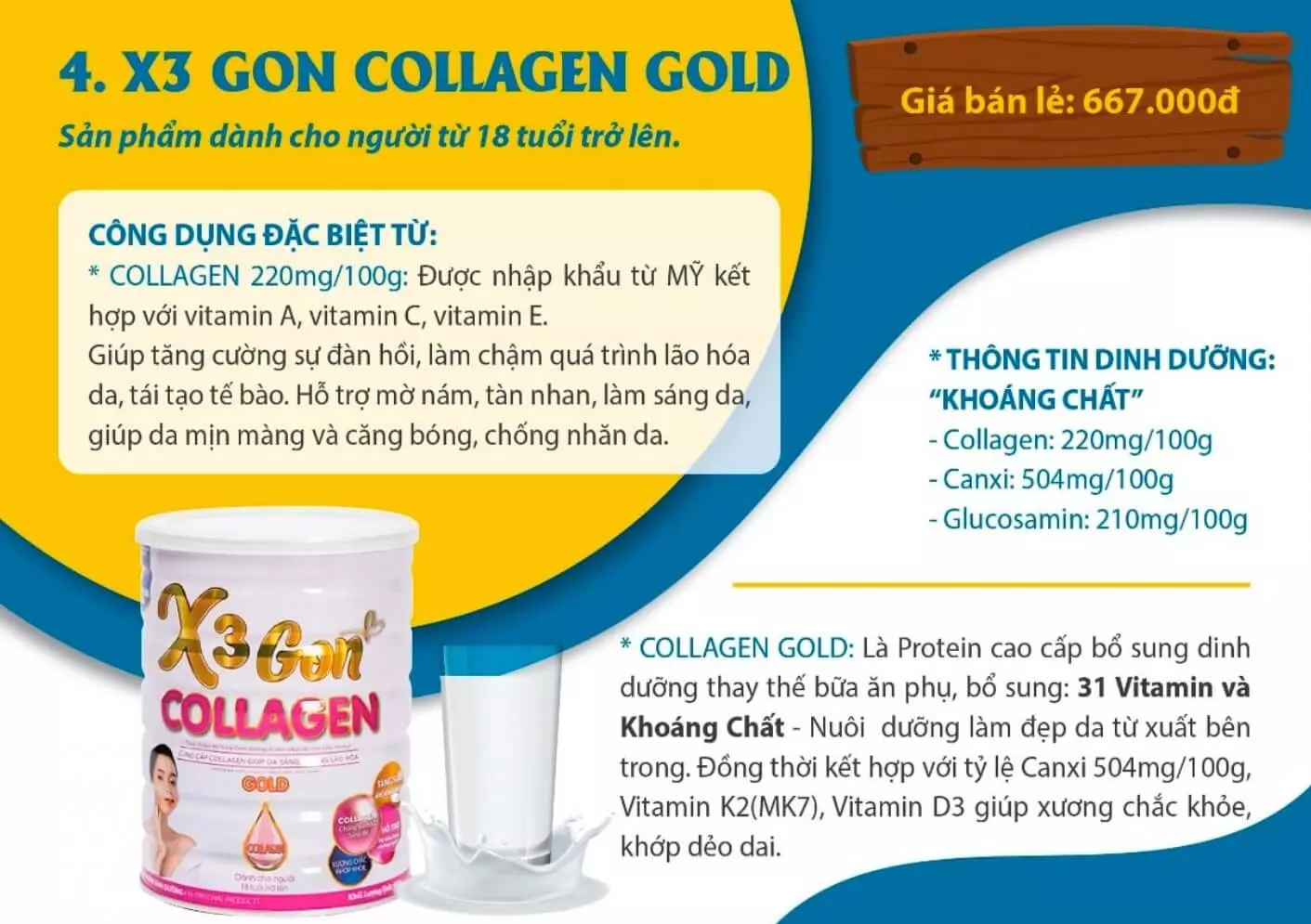 Sữa X3gon Glusure có tốt không