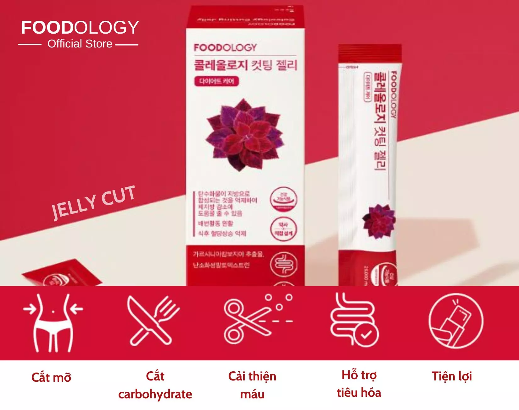 Thạch lựu giảm cân Coleology Cutting Jelly