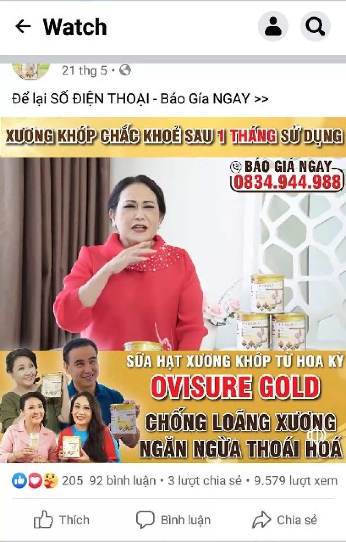 Sữa hạt Ovisue Gold