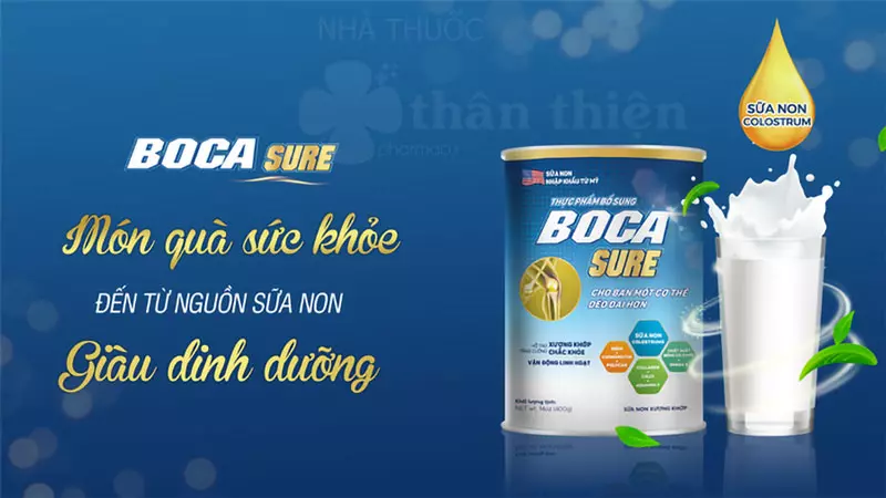 Sữa Boca Sure đang bán trên thị trường