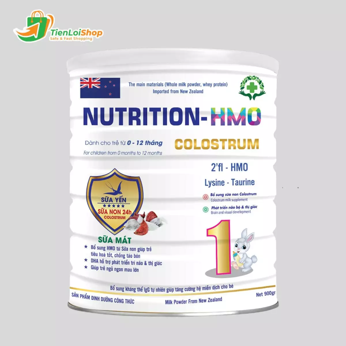 sua bot yen nutrition colostrum hmo 900g tang khang the cho tre 0 12 thang