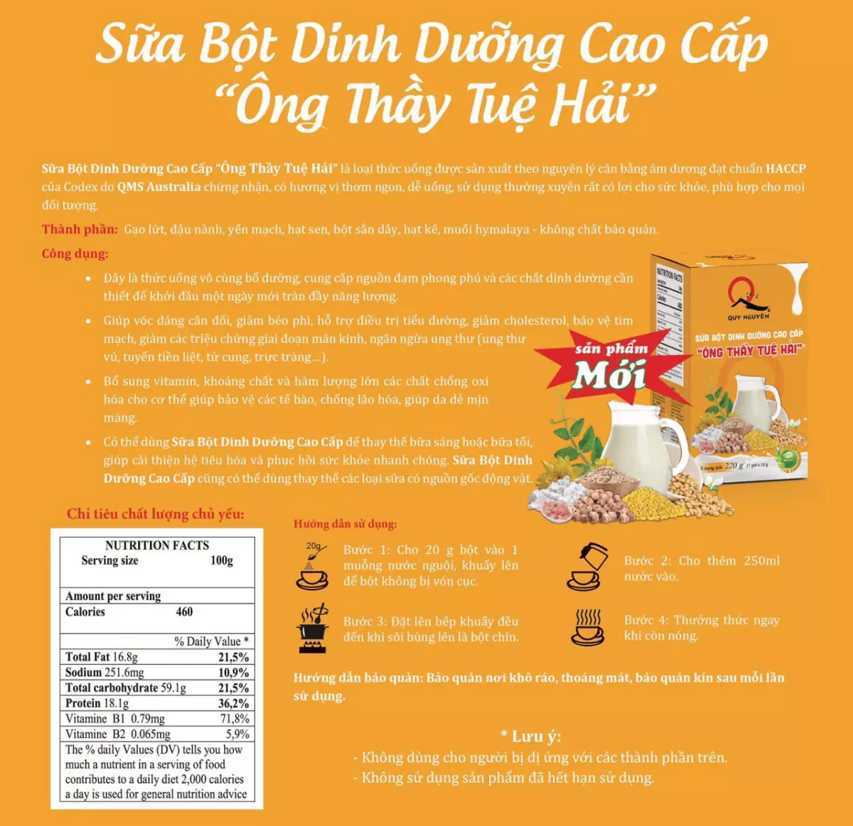 Sữa dinh dưỡng cao cấp