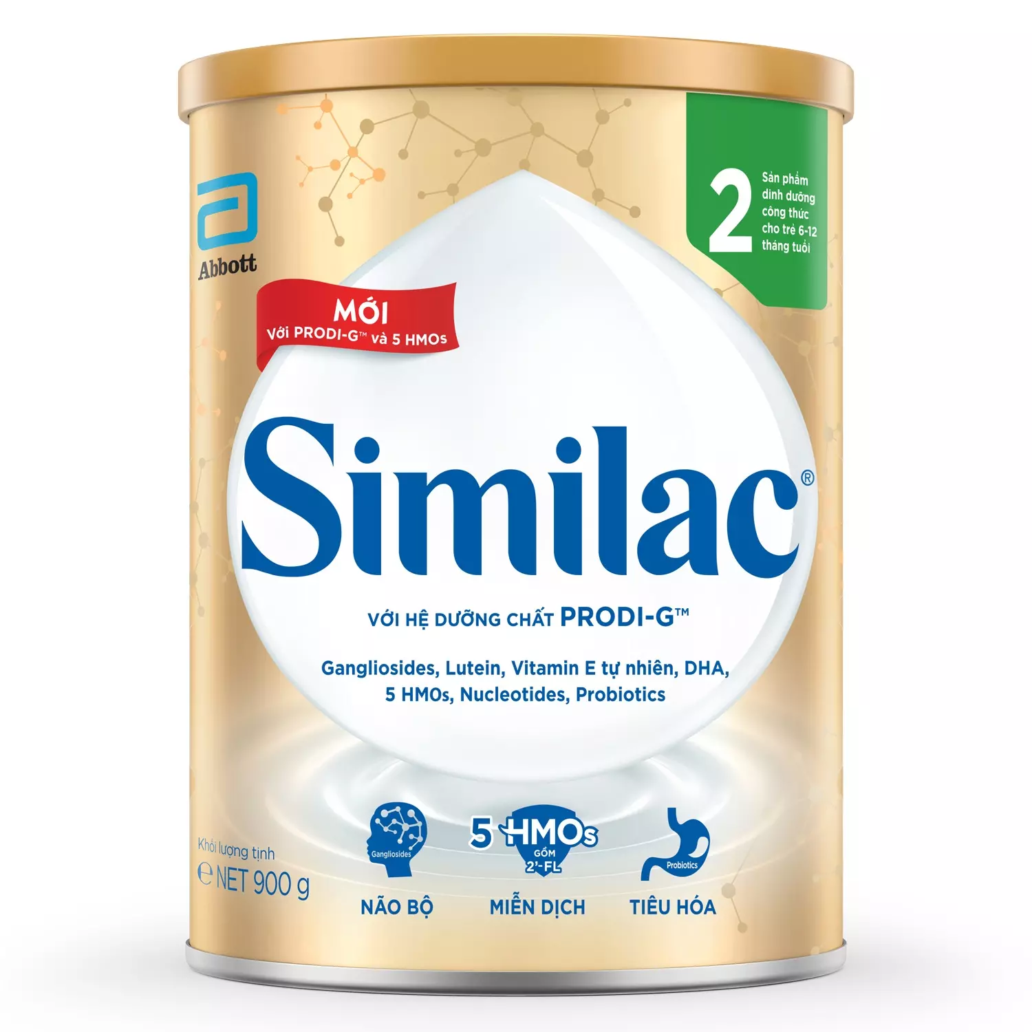 Similac 5G số 2 900g dành cho bé từ 6 - 12 tháng (Mẫu mới)