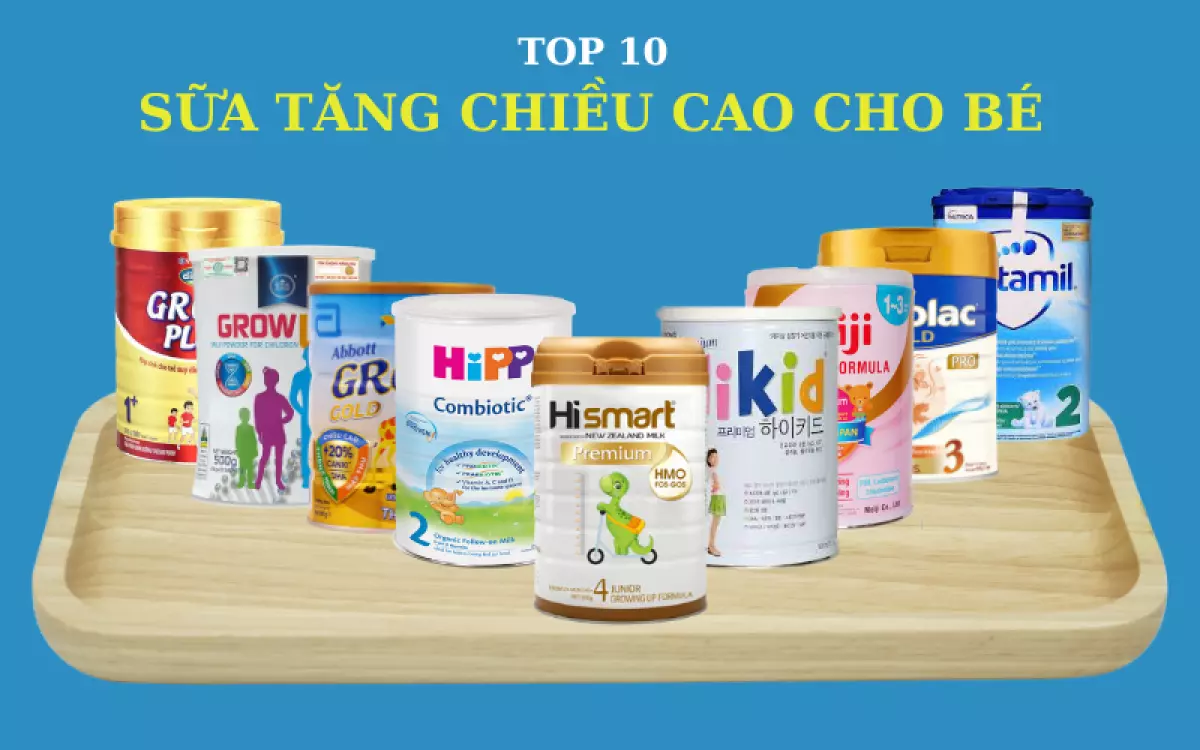 sữa tăng chiều cao cho bé 1 tuổi