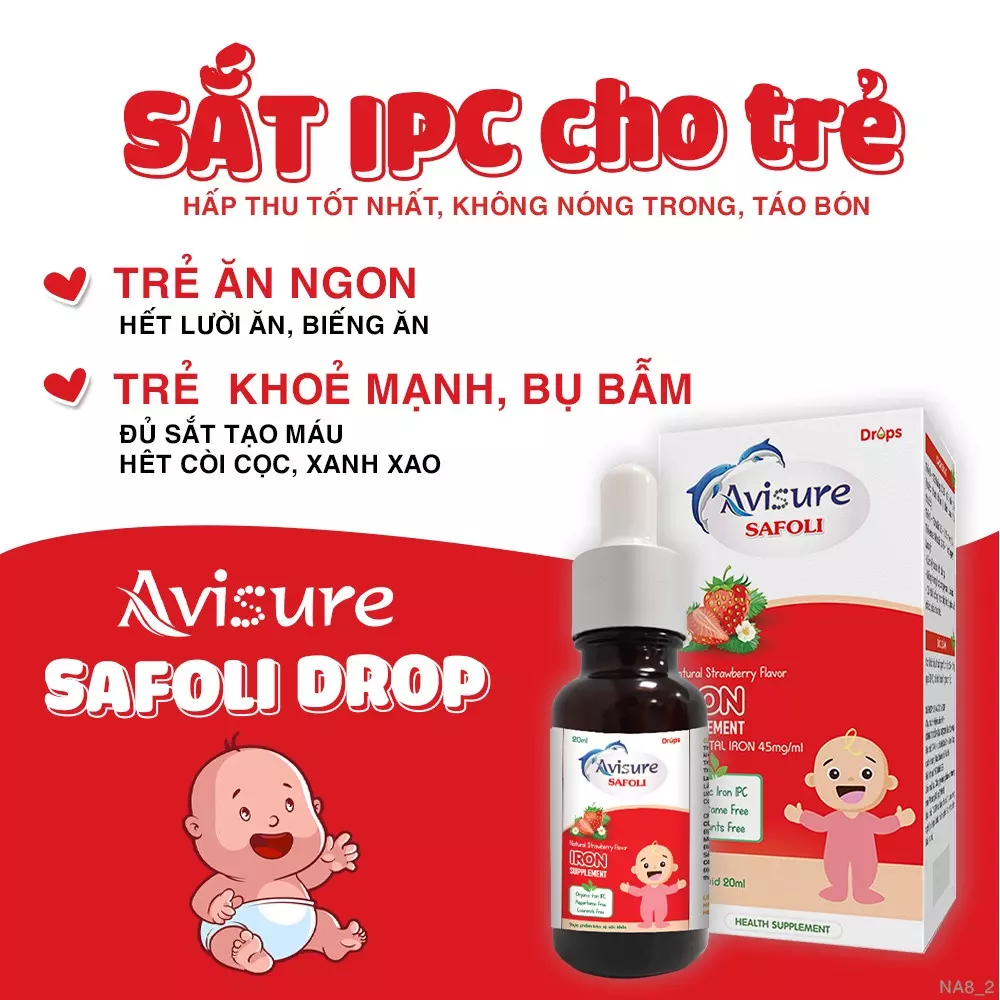 Sắt Avisure Safoli Drops chai 20ml