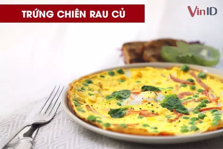 Trứng chiên rau củ