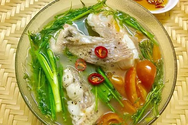 Canh cá điêu hồng