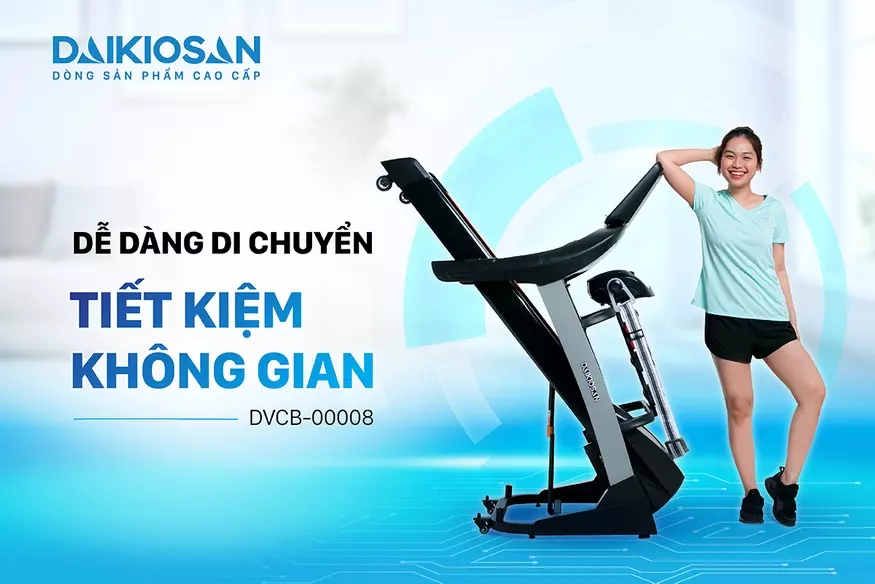 Máy chạy bộ điện thông minh Daikiosan DVCB-00008