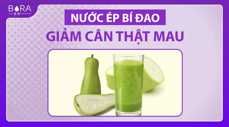 Giảm cân với nước ép bí đao đơn giản và tiện lợi