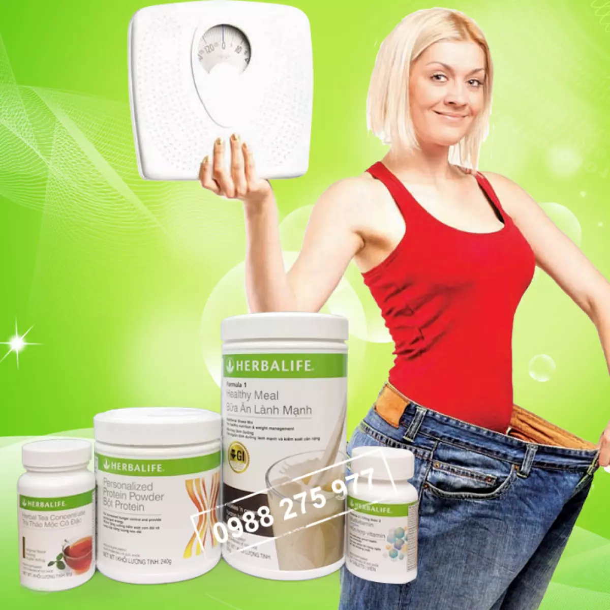 Bộ 4 sản phẩm giảm cân Herbalife