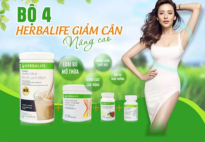 Bộ 4 sản phẩm giảm cân Herbalife