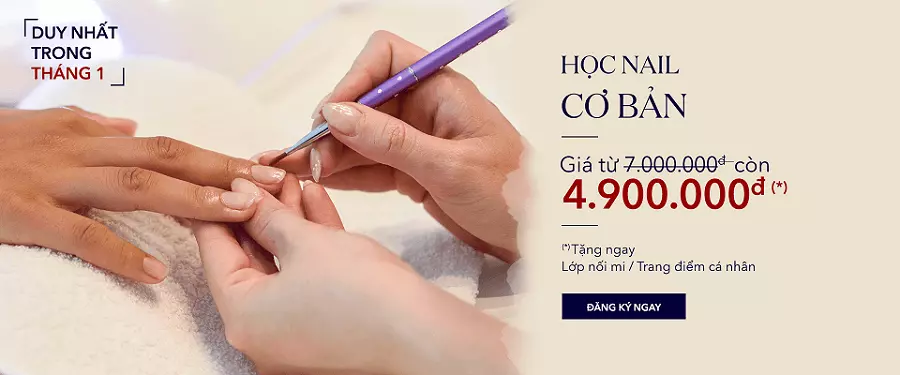 Khóa học làm nail, học vẽ móng cơ bản tốt, uy tín chất lượng hàng đầu tại Tphcm