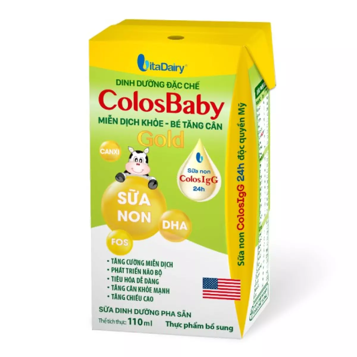 Sữa bột pha sẵn ColosBaby Gold hộp 110 ml