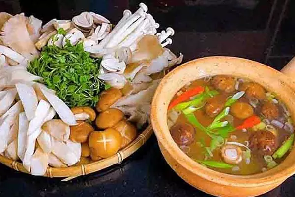 lẩu nấm chay