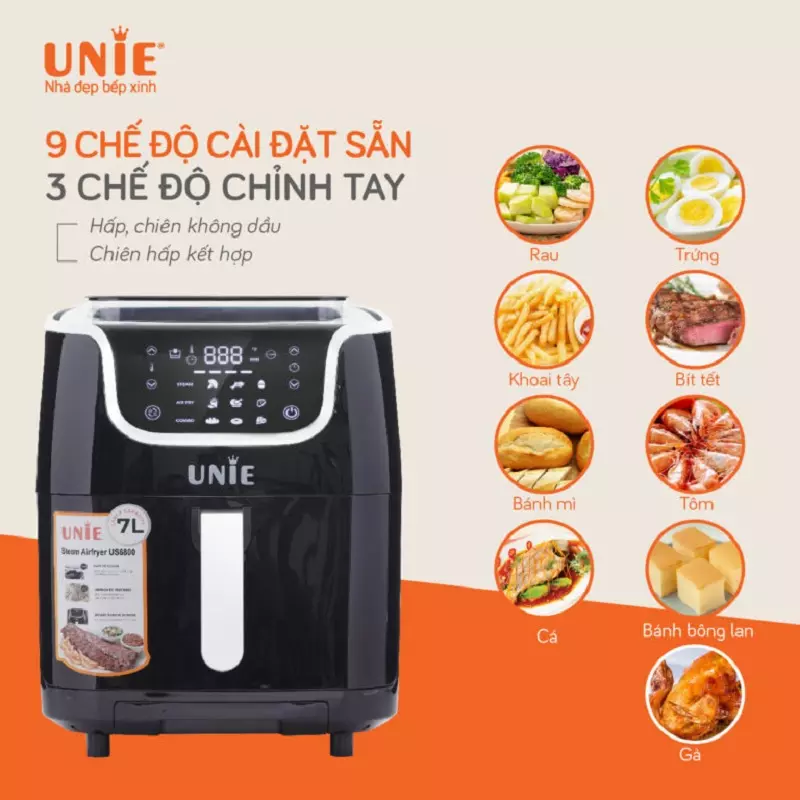 Nồi chiên hơi nước Unie