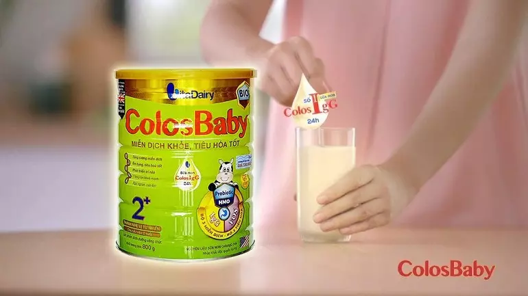 Pha sữa bột Colosbaby đúng