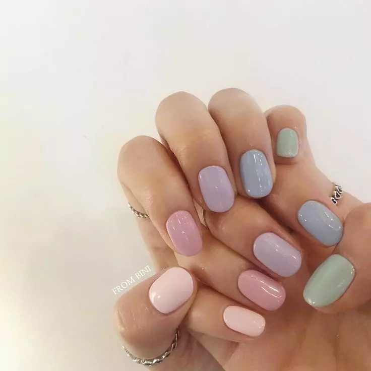 Mẫu nail trơn