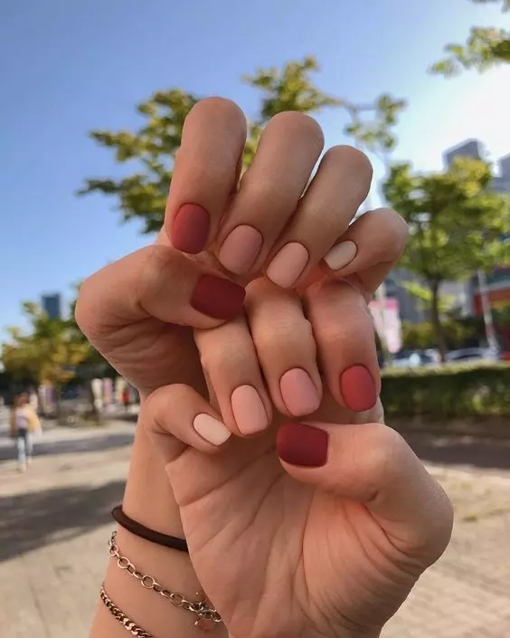 Mẫu nail trơn