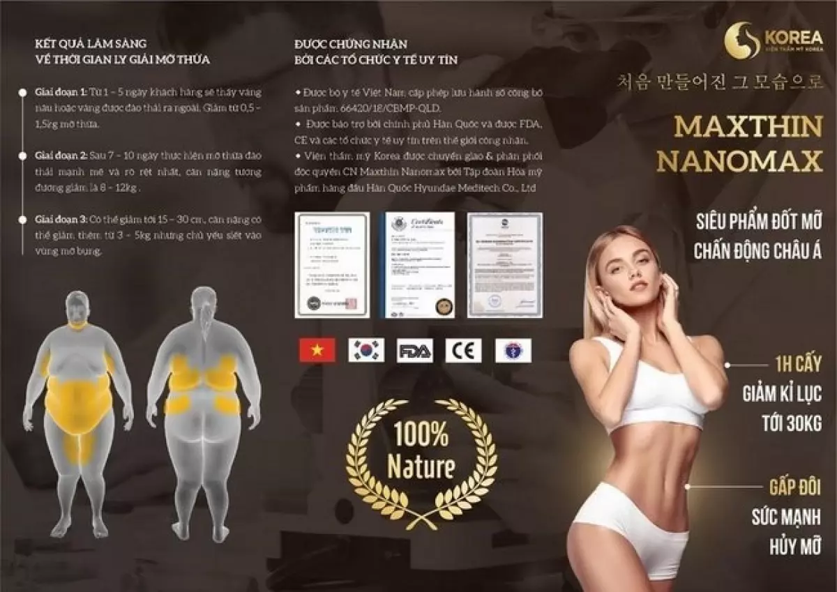 Giảm cân Max Thin Nanomax được ký kết chuyển giao độc quyền tại VTM Korea