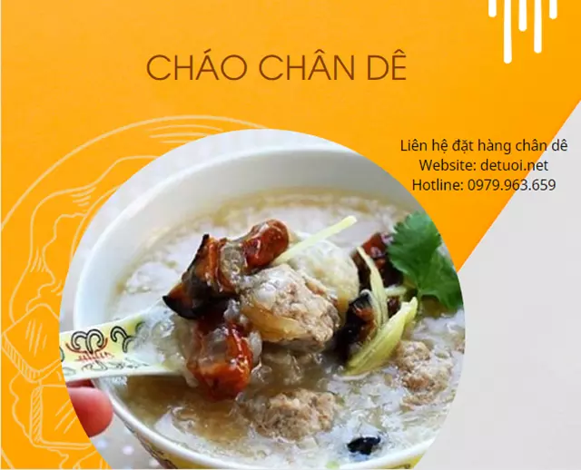 Chân dê nấu cháo