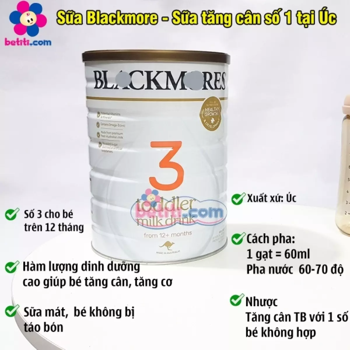 Sữa Blackmores 900gr – Số 3