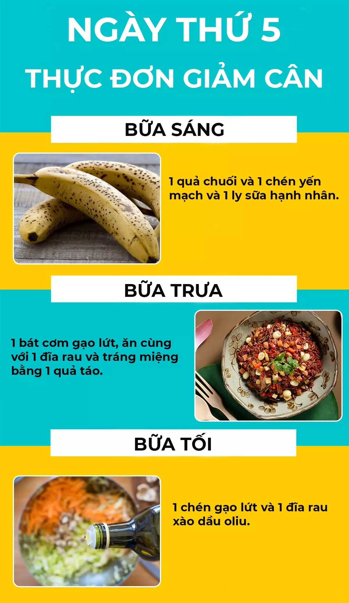 Thực đơn ngày thứ 5.