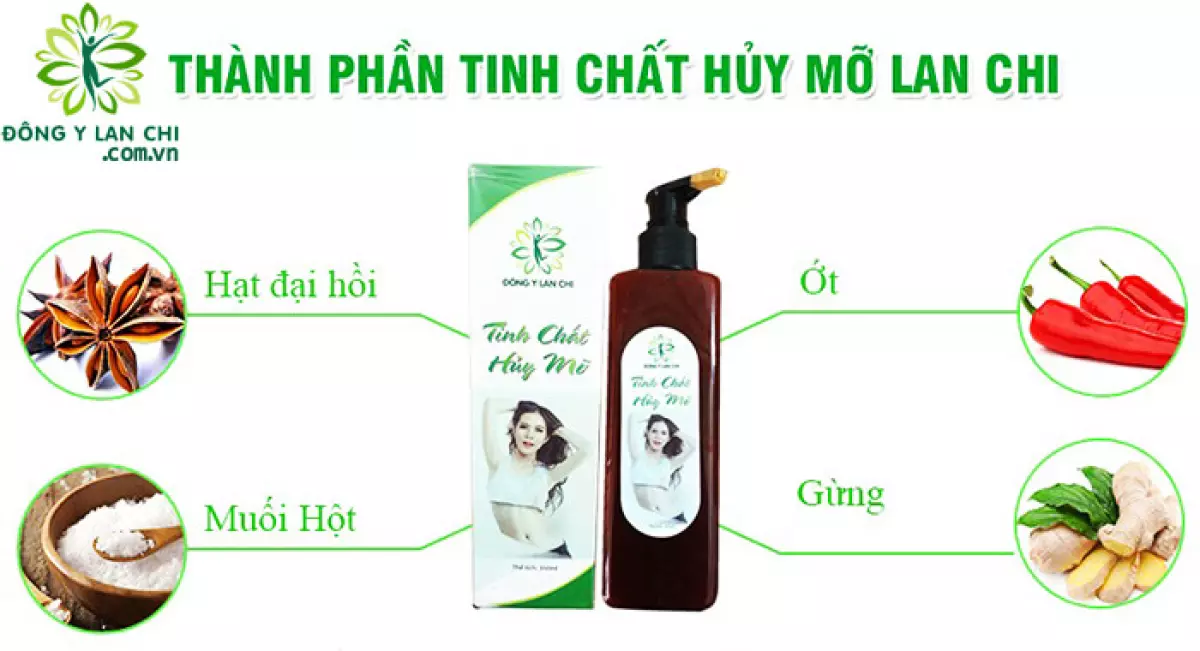 Thành phần Tinh Chất Hủy Mỡ Lan Chi