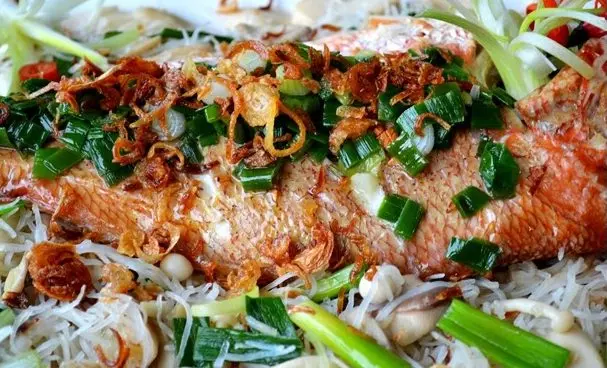 Cá lóc hấp bún tàu 2