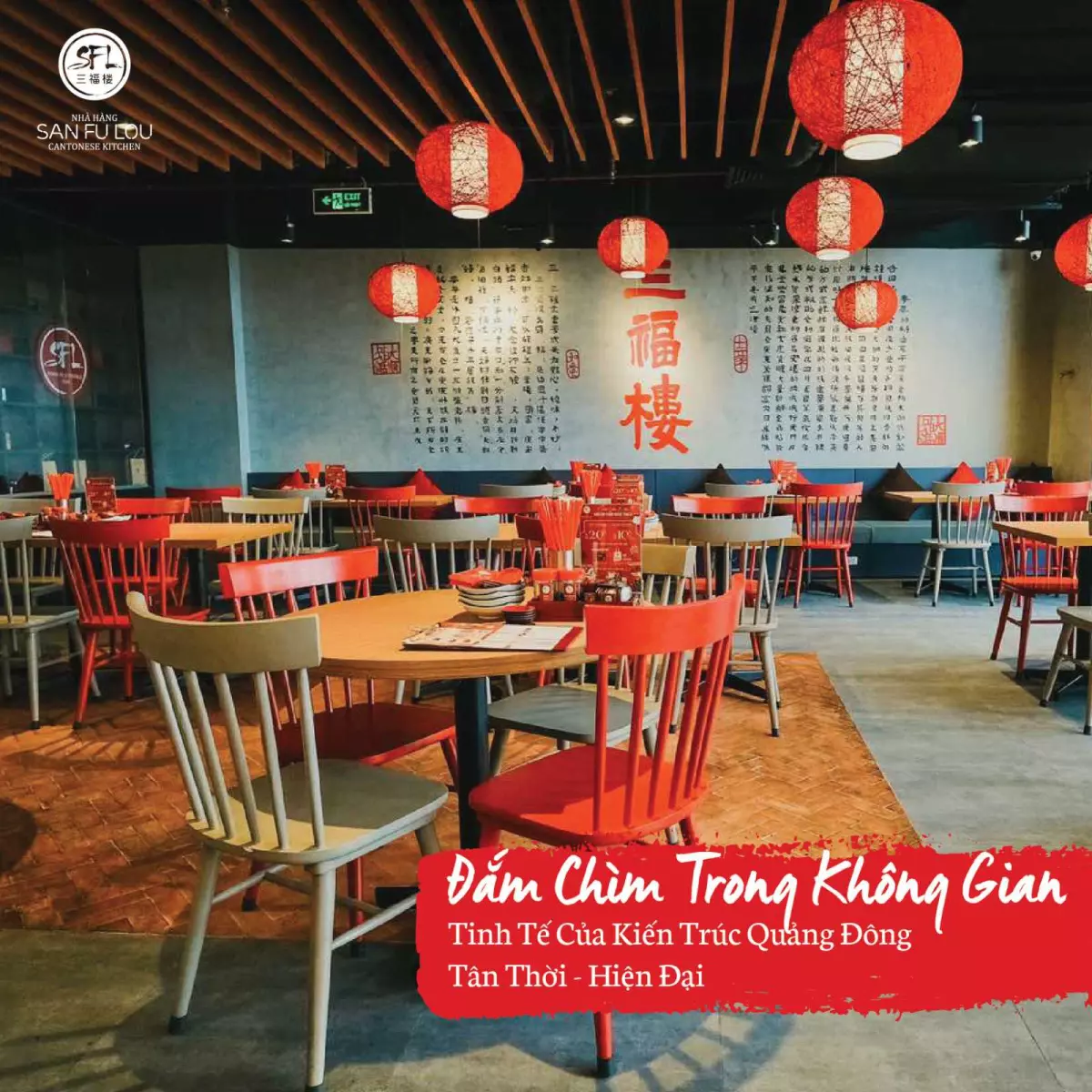 kiến trúc Trung Hoa ngay tại San Fu Lou ở Vincom