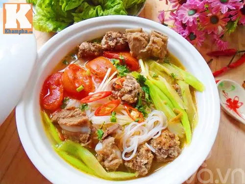 Bún sườn, bò