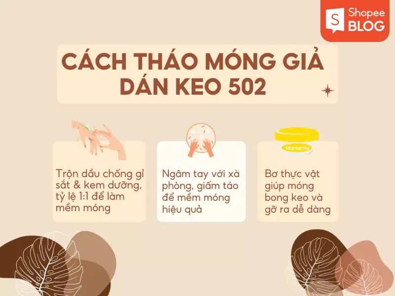 Cách tháo móng giả bằng nước nóng đơn giản