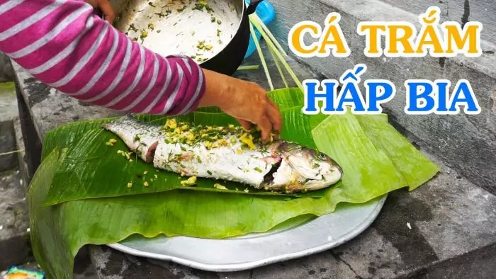 Cá trắm đen hấp bia nên ăn khi còn nóng