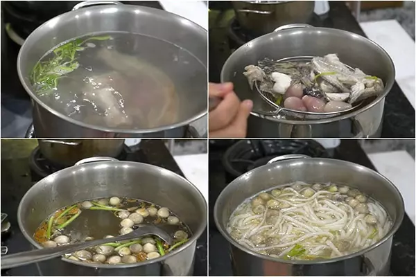 Nấu nước lèo bánh canh