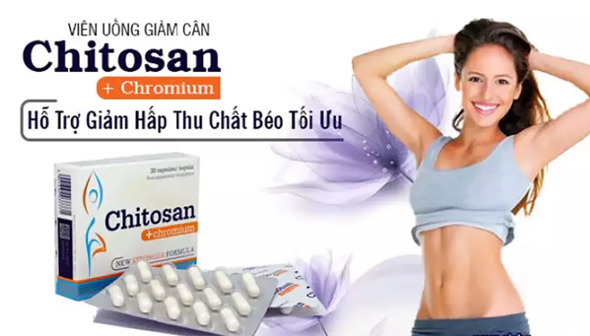 Viên uống giảm cân an toàn Chitosan + Chromium