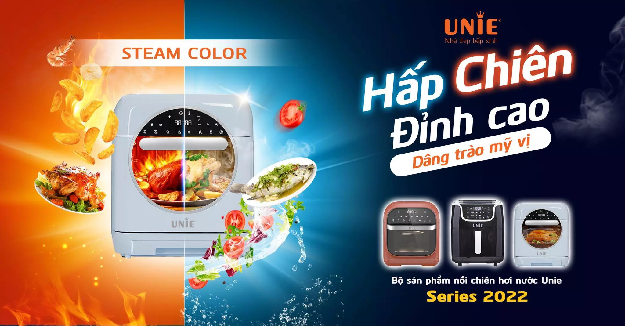 Giới thiệu về nồi chiên hơi nước Unie