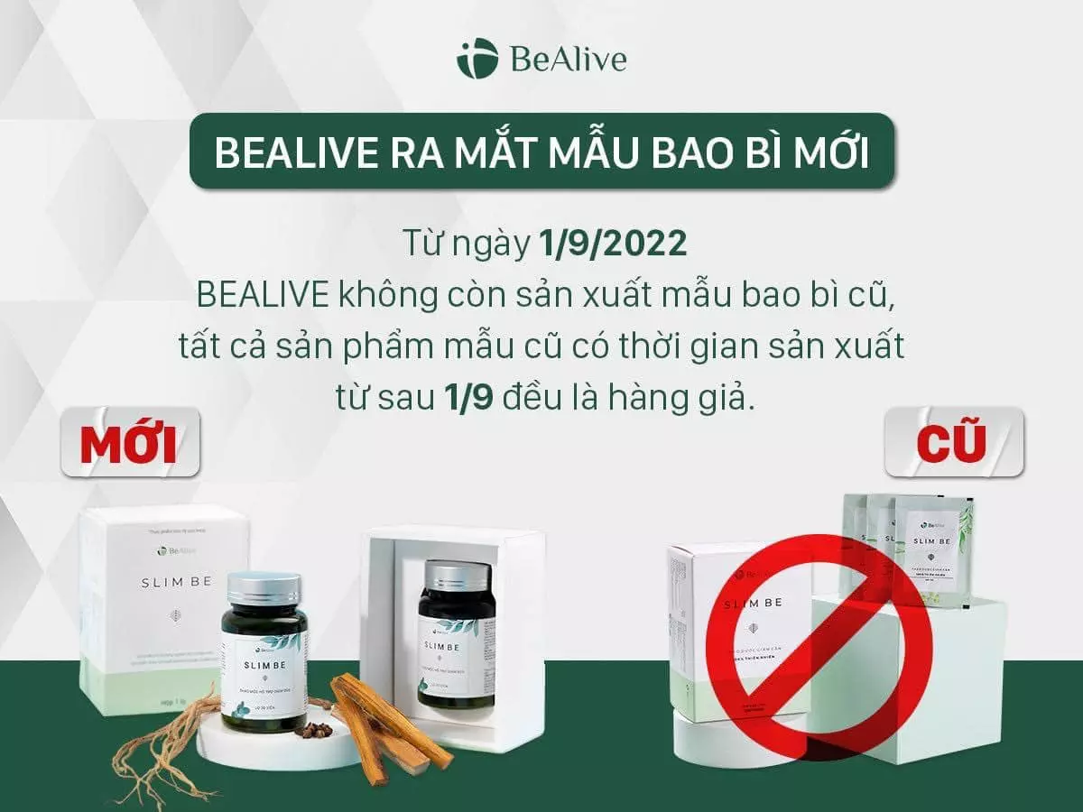 Giảm Cân Slim Be Bealive Dạng lọ 30 viên