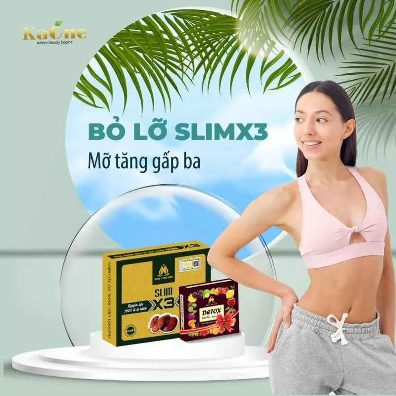 Giảm cân Slim X3 chính hãng hỗ trợ đốt cháy mỡ hiệu quả