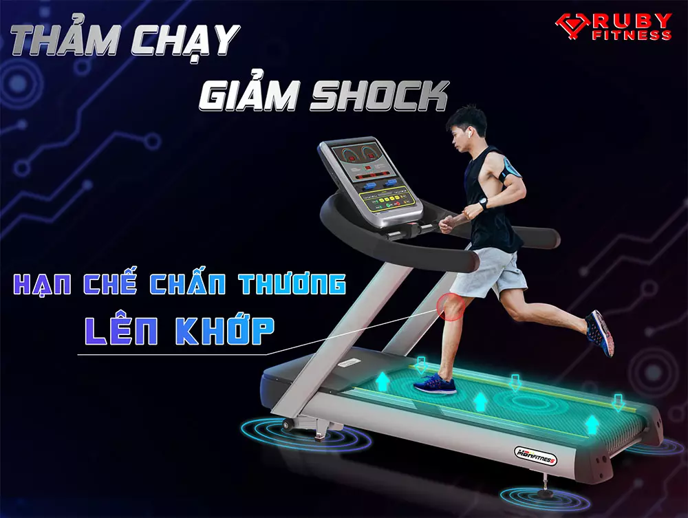 Thảm chạy cao cấp của máy chạy bộ MBH S9800