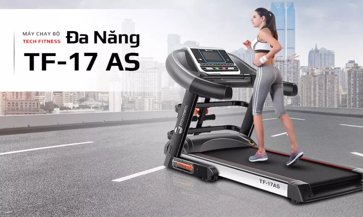 Máy chạy bộ điện đa năng Tech Fitness TF-17AS