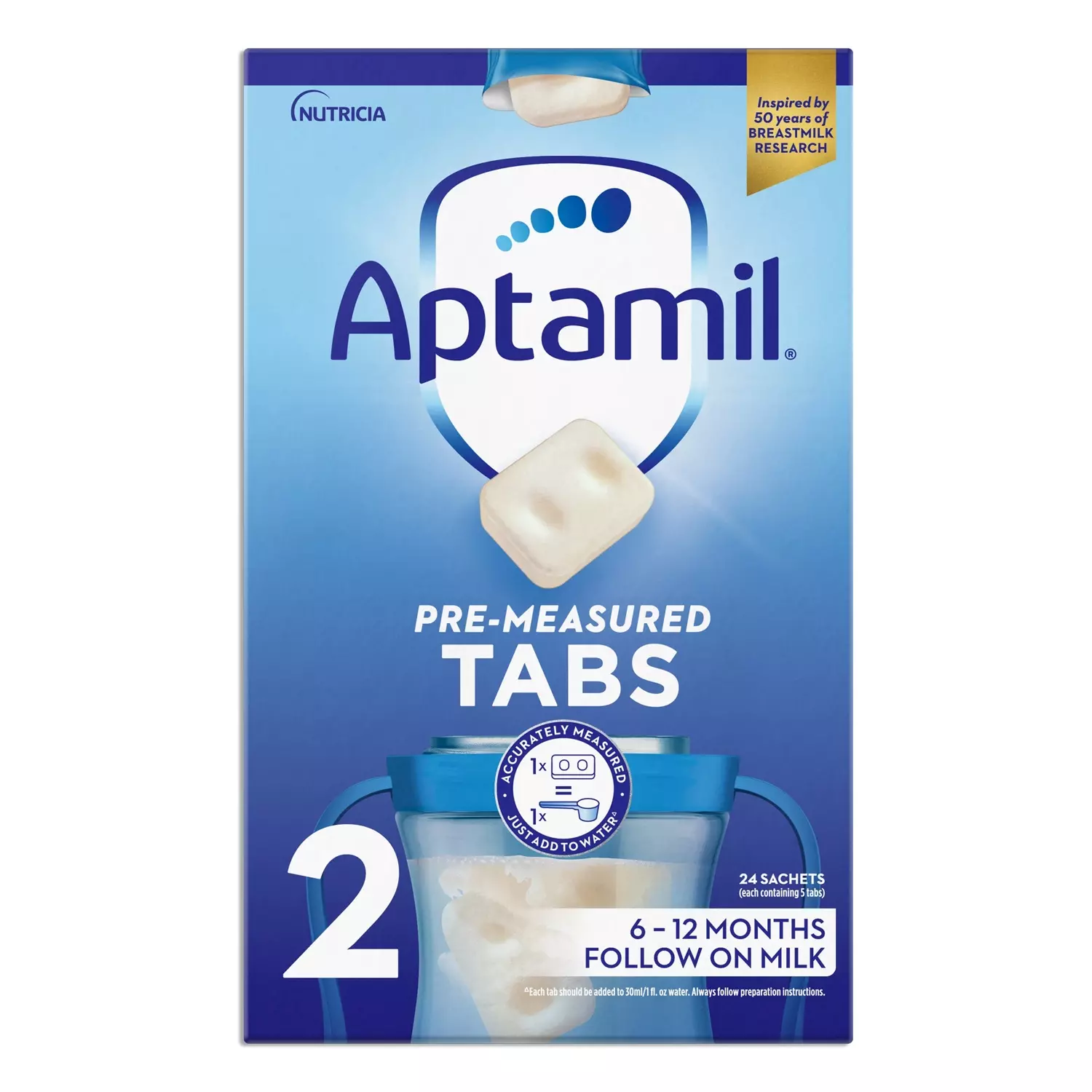 Sản phẩm sữa Aptamil thanh Pre Measured Tabs số 2